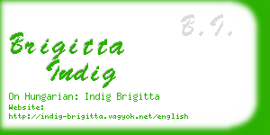 brigitta indig business card